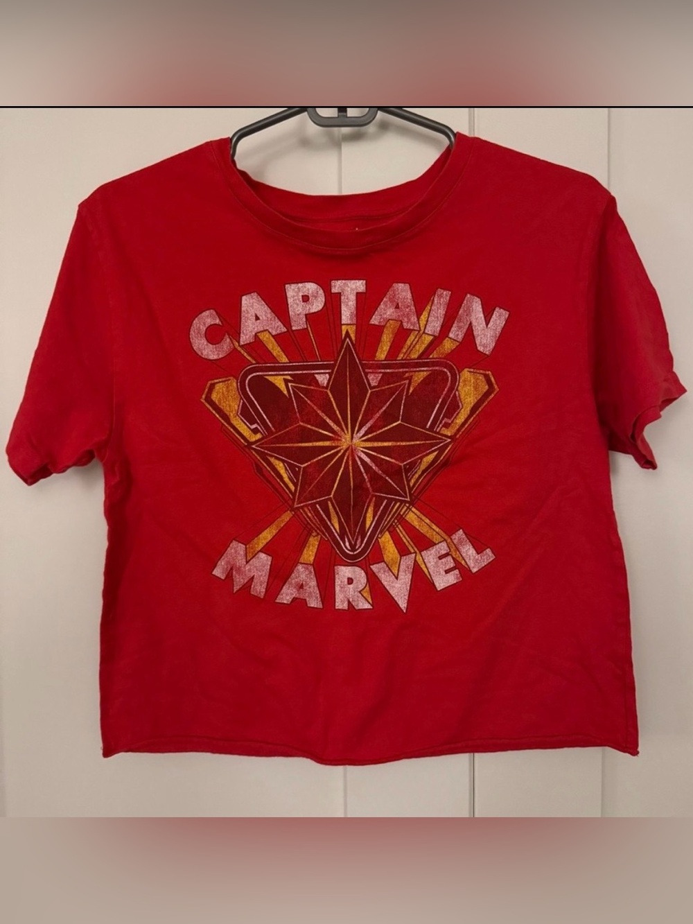 Women’s Red Captain Marvel T-Shirt - Small